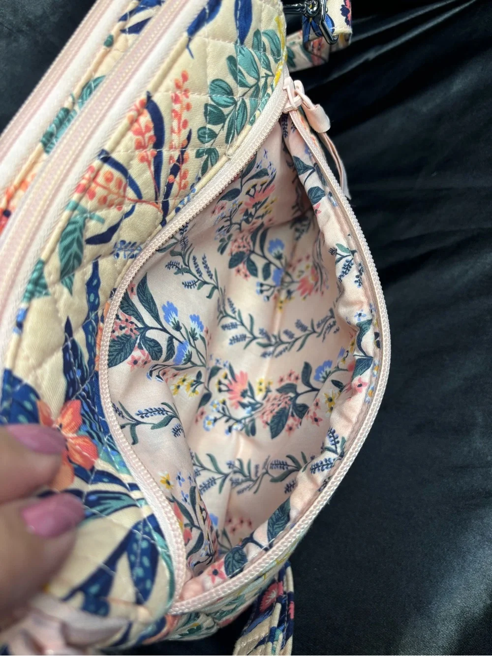 Vera Bradley Triple Zip Hipster Crossbody Bag